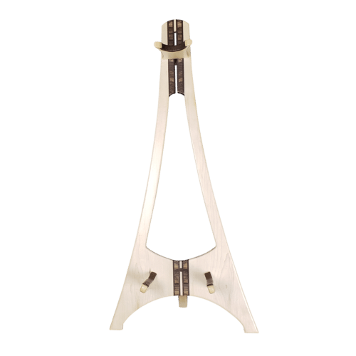 Monona - Natural Wood Acoustic Guitar Stand - Maple Wenge Zebrawood - AG-200 - Front